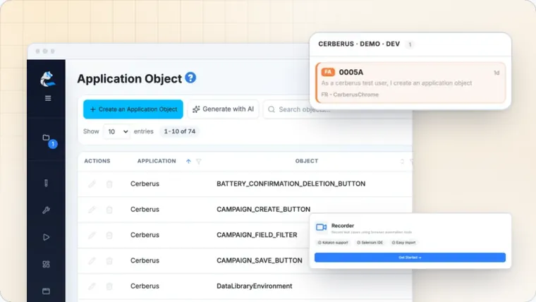 Couverture composée : la liste des objets d’application du produit, avec une carte détachée, sur un fond sable.